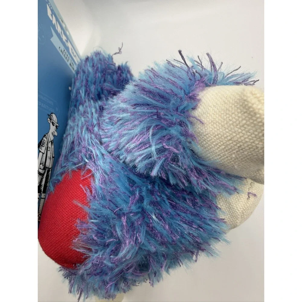 BarkBox Zeke the Cheeky Monkey Dog Toy Squeaky Plush Spiky Ball Whip-n-Flip